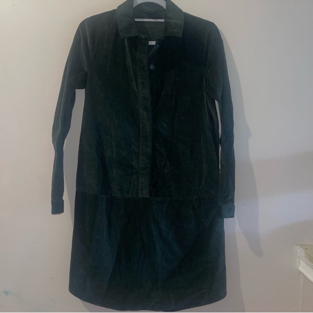 Elegant Green Velvet Dress